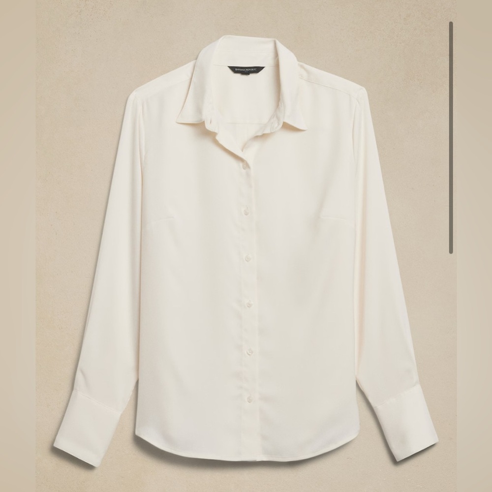 BANANA REPUBLIC SILKY CLASSIC SHIRT - Picture 2 of 6